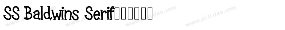 SS Baldwins Serif字体转换